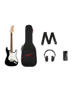 Squier  Affinity Series Stratocaster Mustang Micro Pack, Laurel Fingerboard, Black, Gig Bag, HD9, US, CA, EU, AU, JP