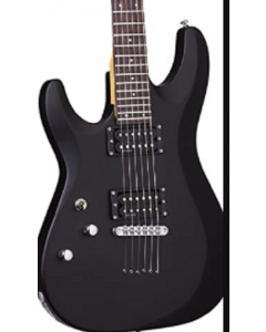 Schecter C-6 Deluxe Left Handed Solid-Body Electric Guitar Satin Black