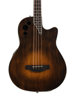 Ovation Applause AEB4-7S Traditional Series Mid-Depth Acoustic-Electric Bass Guitar Honeyburst