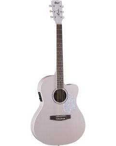 Cort JADECLASSICPPOP Jade Series Acoustic Electric Cutaway Guitar. Pastel Pink Open Pore