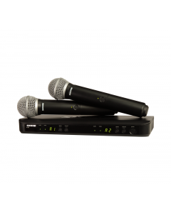 Shure BLX288/SM58-H11 Wireless Dual Vocal System with 2 PG58's. H11 Band