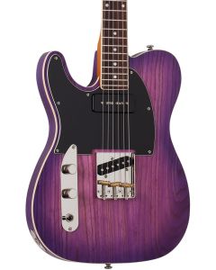 Schecter PT Special Electric Guitar. Left Handed Purple Burst Pearl.  TGF33