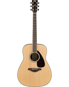 Yamaha Natural Folk Guitar Solid Top Flame Maple B/S