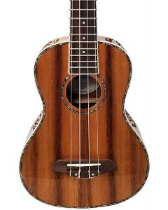 Oscar Schmidt OU5LH-R Concert Left-Handed Ukulele. Natural Koa