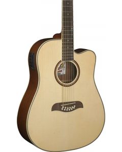 Oscar Schmidt OD312CE Cutaway 12 String Acoustic Electric Guitar