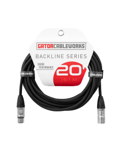 Gator Cableworks Backline Series 20' XLR Microphone Cable