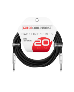 Gator Cableworks Backline Series 20' Straight to Straight Instrument Cable