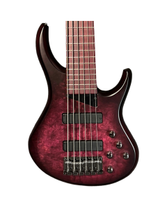 MTD Kingston AG 6 Electric Bass. SatinFigured MapleAg BurstPurple Heart Fingerboard. Bartolini soap bar pickups. Active/passive