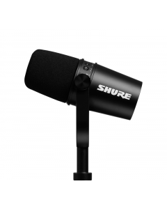 Shure MV7-K Podcast Microphone. Silver