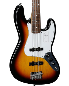 Fender Standard Jazz Electric Bass. Laurel Fingerboard, White Pickguard, 3-Color Sunburst TGF33