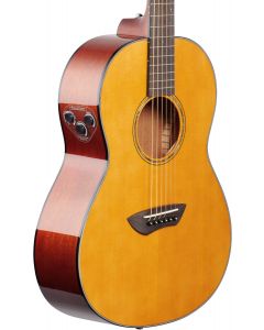 Yamaha CSF-TA Transacoustic Parlor Acoustic-Electric Guitar Vintage Natural TGF11