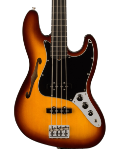 Fender Limited Edition Suona Jazz Electric Bass Thinline, Ebony Fingerboard, Violin Burst