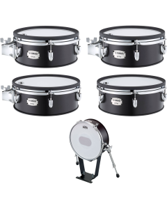 Yamaha DTP10 MBF Mesh Drum Pad Set For Dtx10K-M Black Forest; With Xp125 Sd-M, Xp105T-M (X2), Xp125T-M, Kp128 Kick Tower Pad, Cl940Mb (X3)