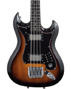 Hagstrom H8II-TSB Retroscape H8-II 8-String Bass Guitar . Tobacco Sunburst