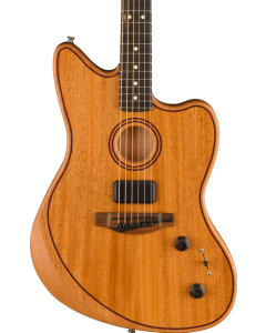 Fender American Acoustasonic Jazzmaster Acoustic Electric Guitar. All-Mahogany, Ebony Fingerboard, Natural TGF33