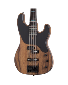 Schecter Model-T 4 Electric Bass. Exotic Left Handed Natural Satin.  TGF33