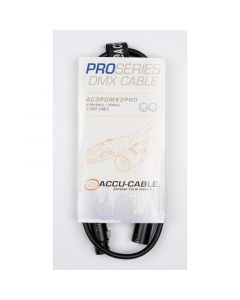 American DJ AC3PDMX3PRO 3' 3 Pin XLR Pro DMX Cable with Neutrik