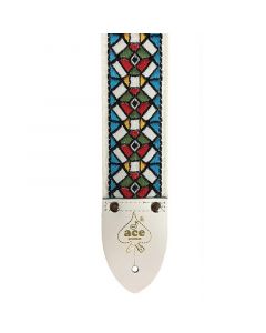 D'andrea Vintage Style Ace Stained Glass Guitar Strap