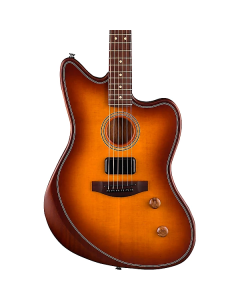 Fender Acoustasonic Standard Jazzmaster Electric Guitar. Honey Burst