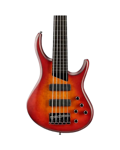 MTD Kingston ZX5 fretless Electric Bass. SatinFigured MapleDeep Cherry BurstLined Ebony Fingerboard. Bartolini soap bar pickups. Active/passive