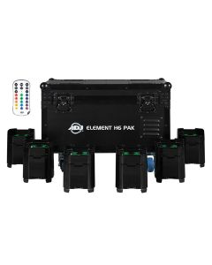 American DJ Element H6 Pak 6 Element H IP black FC with Wired Digital Communication Network. ELE600