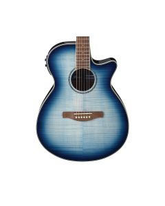 Ibanez AEG20II-IBB Flamed Sycamore Top Acoustic-Electric Guitar Blue Burst