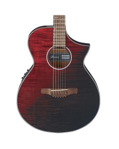 Ibanez AEWC32FMRSF Thinline Acoustic-Electric Guitar  Red Sunset Fade