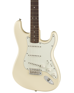 Fender Albert Hammond Jr. Signature Stratocaster Electric Guitar. Rosewood FB, Olympic White
