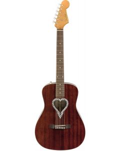 Fender Alkaline Trio Malibu Acoustic Guitar Mahogany with Heart Rosette