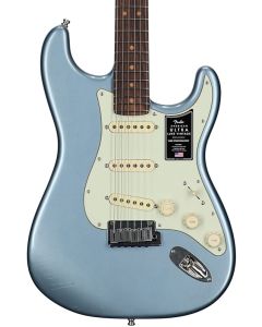 Fender American Ultra Luxe Vintage '60s Stratocaster Electric Guitar. Rosewood Fingerboard, Ice Blue Metallic