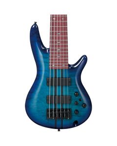 Ibanez ANB306 Adam Nitti Signature Premium 6 String Electric Bass. Blue Burst with Bag