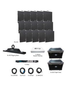 American DJ AV35X3VXR AV3 Ssytem w/ VX4S & Road Cases