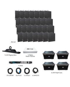 American DJ AV37X4VXR AV3 System w/ VX4S & Road Cases