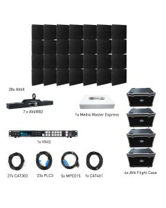 American DJ AV6X7X4VXR AV6X System w/ VX4S & Road Cases