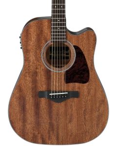 Ibanez AW54CEOPN Artwood Solid Top Dreadnought Acoustic-Electric Guitar Open Pore TGF11