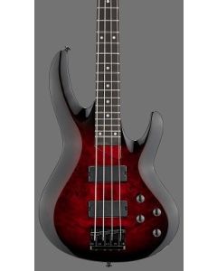 ESP LTD B-204DX Electric Bass. Red Burst