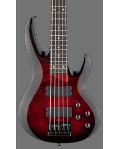 ESP LTD B-205DX Electric Bass. Red Burst