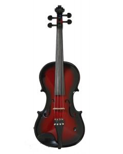 Barcus Berry BAR-AEVR Vibrato-AE Series Acoustic Electric Violin. Red Berry
