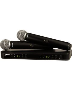 Shure BLX288/SM58-H11 Wireless Dual Vocal System with 2 PG58's. H11 Band