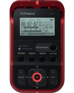 Roland R-07-RD High-Resolution Audio Recorder Red