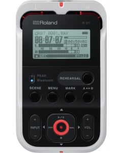 Roland R-07-WH High-Resolution Audio Recorder White