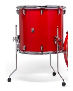 British Drum Co. ENG-14-14-FT-SSC Enigma Series Floor Tom. Satin Scarlett 14" x 14"