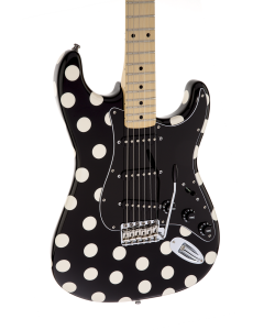 Fender Buddy Guy Standard Stratocaster Electric Guitar. Maple FB, Polka Dot Finish