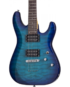 Schecter C-6 Plus Electric Guitar (Ocean Blue Burst)
