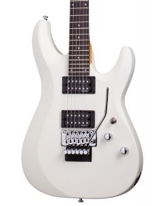 Schecter C-6 Deluxe With Floyd Rose Trem Electric Guitar Satin White