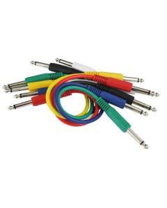 Peavey 1' Color Coded Shielded Utility Cables Pkg 6