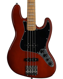 Squier Classic Vibe Active '70s Jazz Electric Bass, Maple Fingerboard, Black Pickguard, Mocha