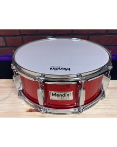 Mendini Student Snare Drum Red Sparkle w/Stand, Sticks, Case