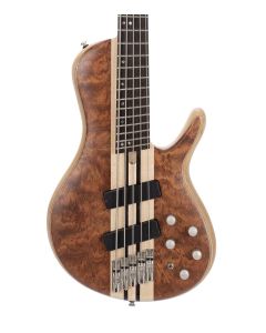 Cort A5BEYONDOPBN Artisan Series A5 Beyond 5 String Bass Guitar. Open Pore Bubinga Natural