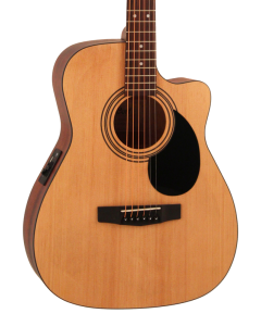 Cort AF515CEOP Standard Series Acoustic Electric Cutaway Guitar. Open Pore